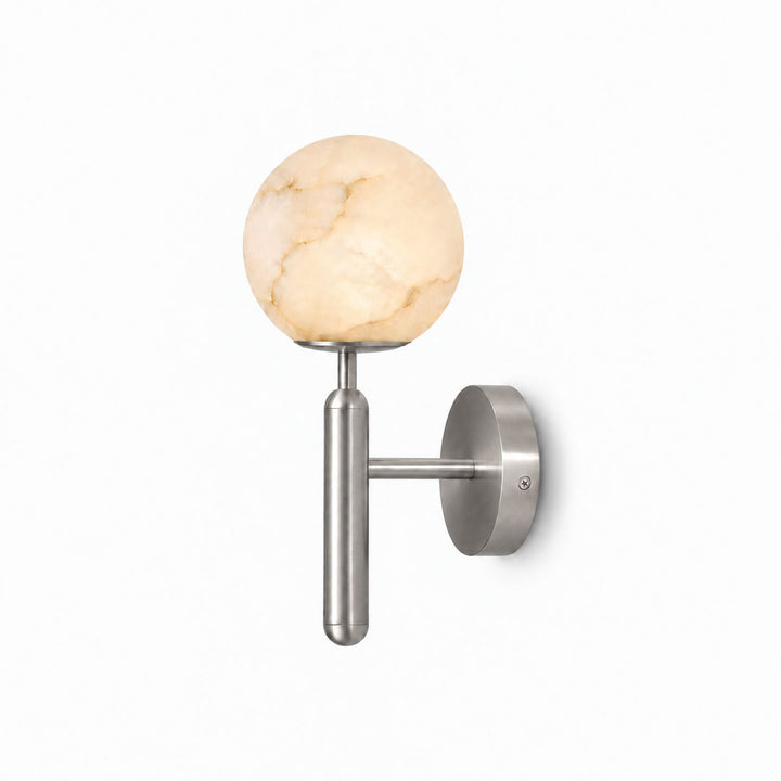 Globe Alabaster Wall Sconce