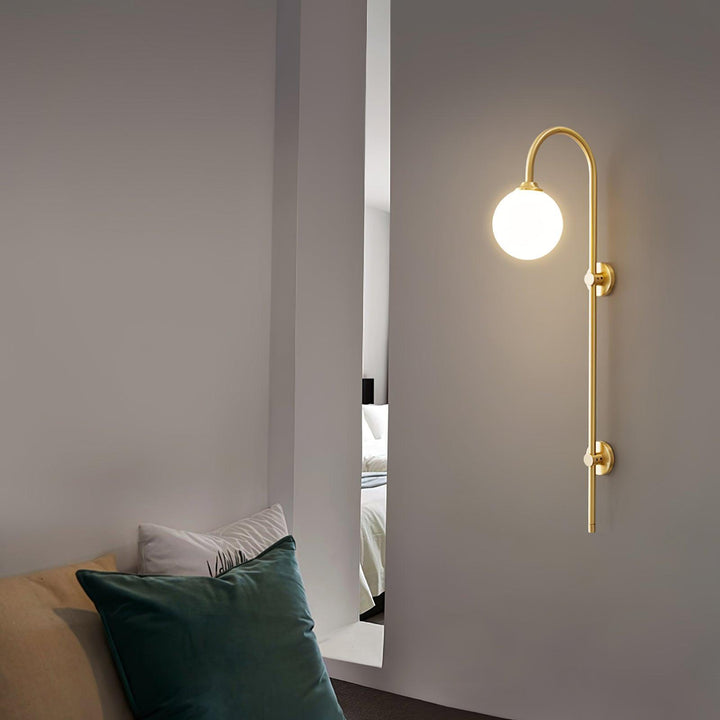 Globe Brass Wall Sconce - Vakkerlight