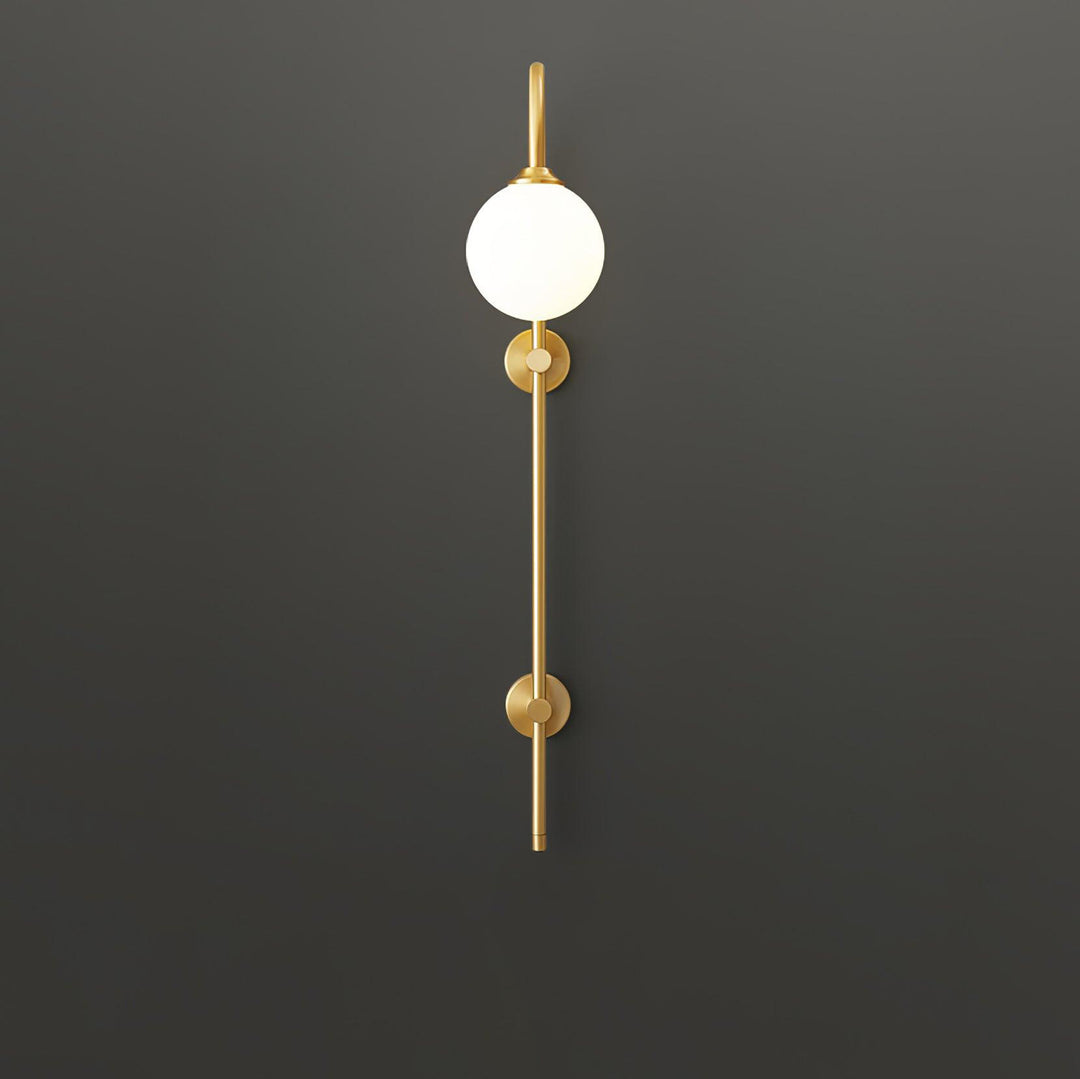 Globe Brass Wall Sconce - Vakkerlight