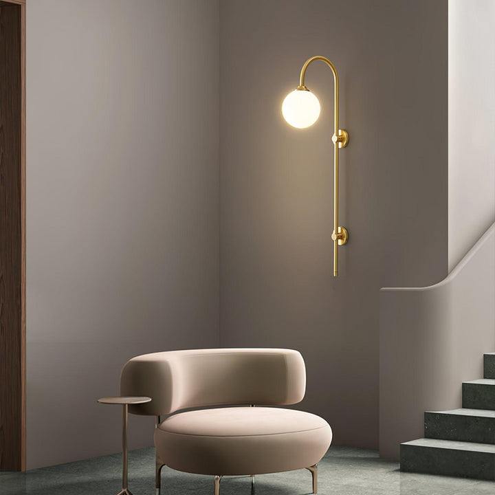 Globe Brass Wall Sconce - Vakkerlight