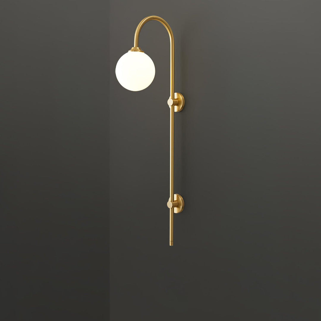 Globe Brass Wall Sconce - Vakkerlight