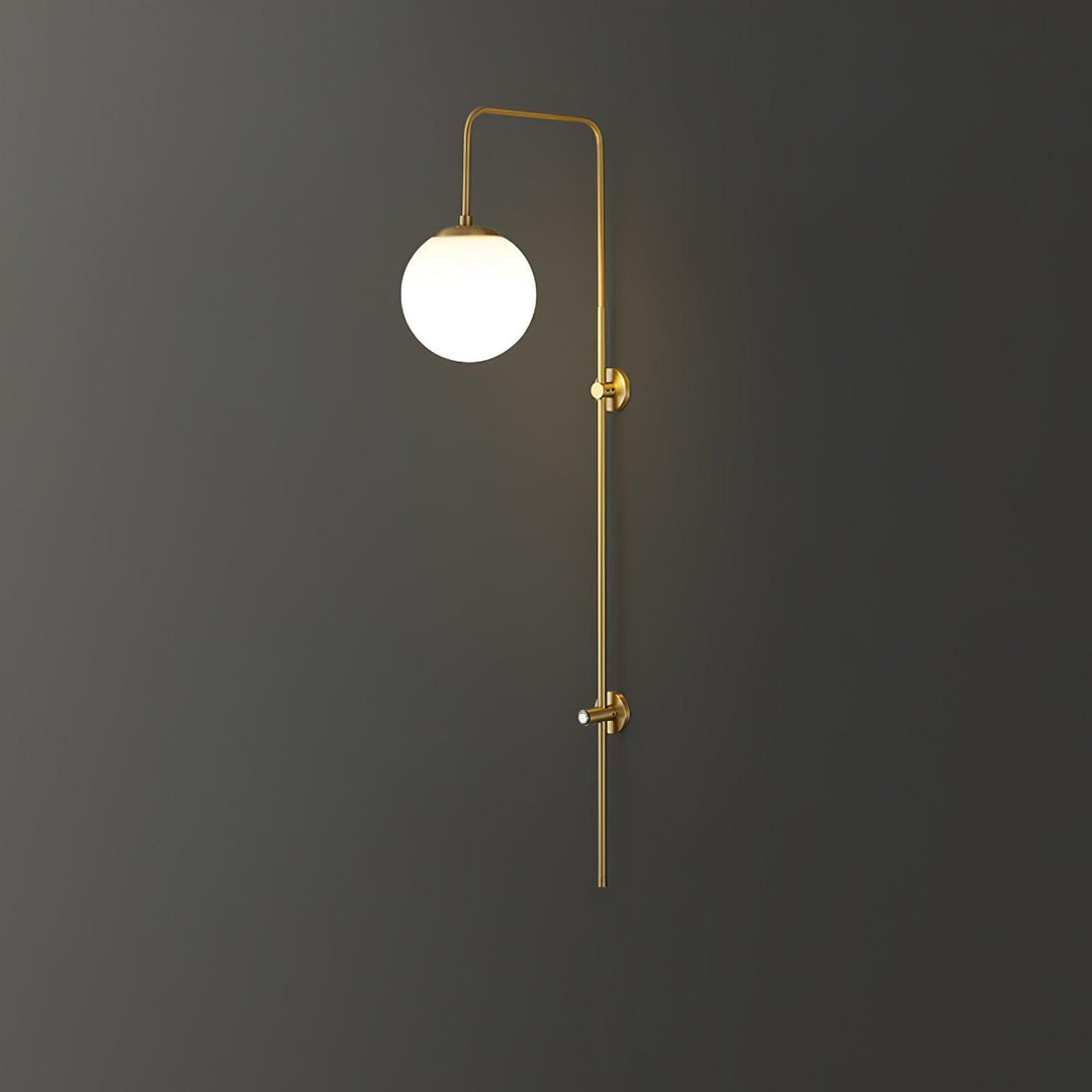 Globe Brass Wall Sconce - Vakkerlight