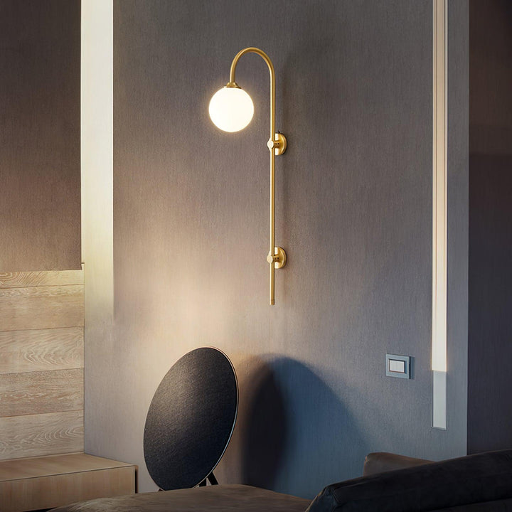 Globe Brass Wall Sconce - Vakkerlight