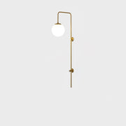 Globe Brass Wall Sconce - Vakkerlight