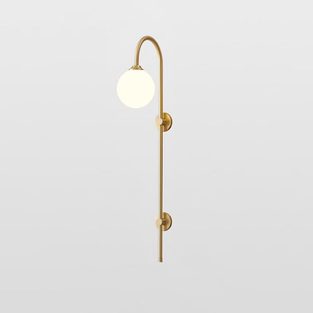 Globe Brass Wall Sconce - Vakkerlight