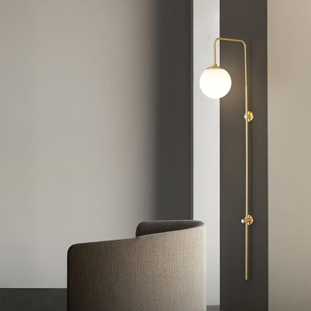 Globe Brass Wall Sconce - Vakkerlight