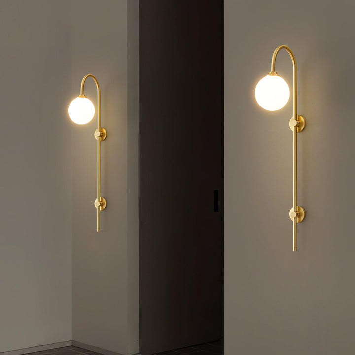 Globe Brass Wall Sconce - Vakkerlight