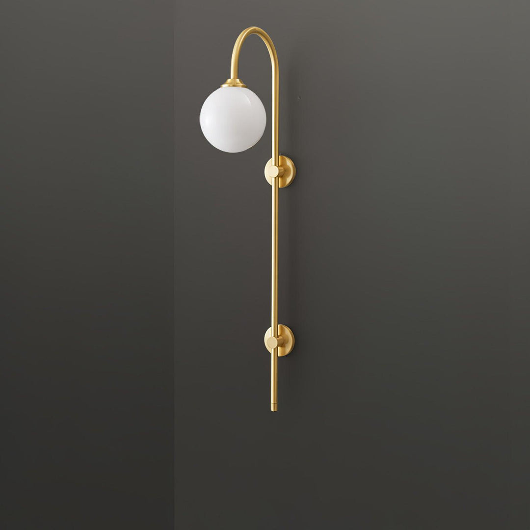 Globe Brass Wall Sconce - Vakkerlight