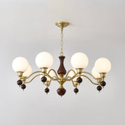 Globe Orb Wood Chandelier - Vakkerlight