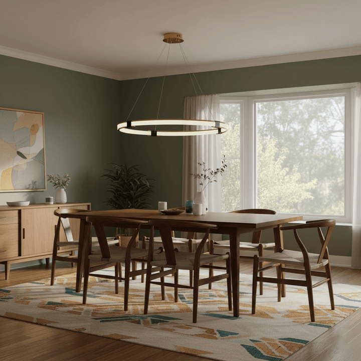 Gold Ring Chandelier - Vakkerlight