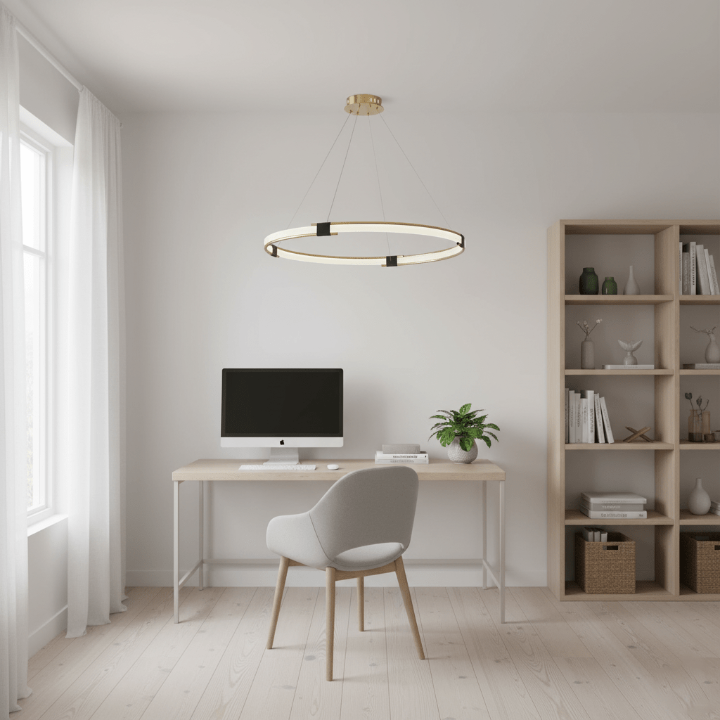 Gold Ring Chandelier - Vakkerlight