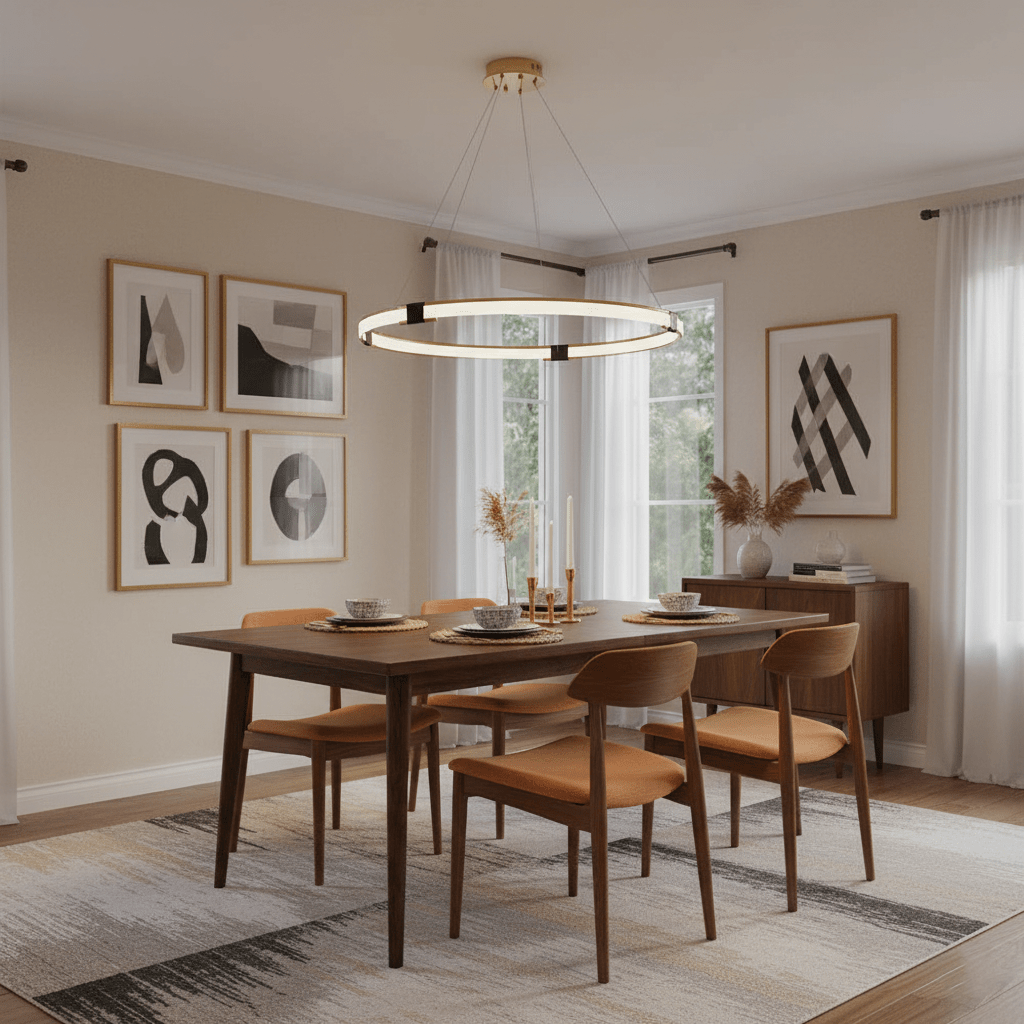 Gold Ring Chandelier - Vakkerlight