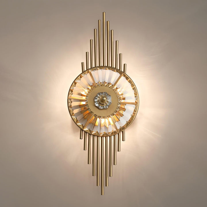 Crystal Gear Gold Wall Light - Vakkerlight