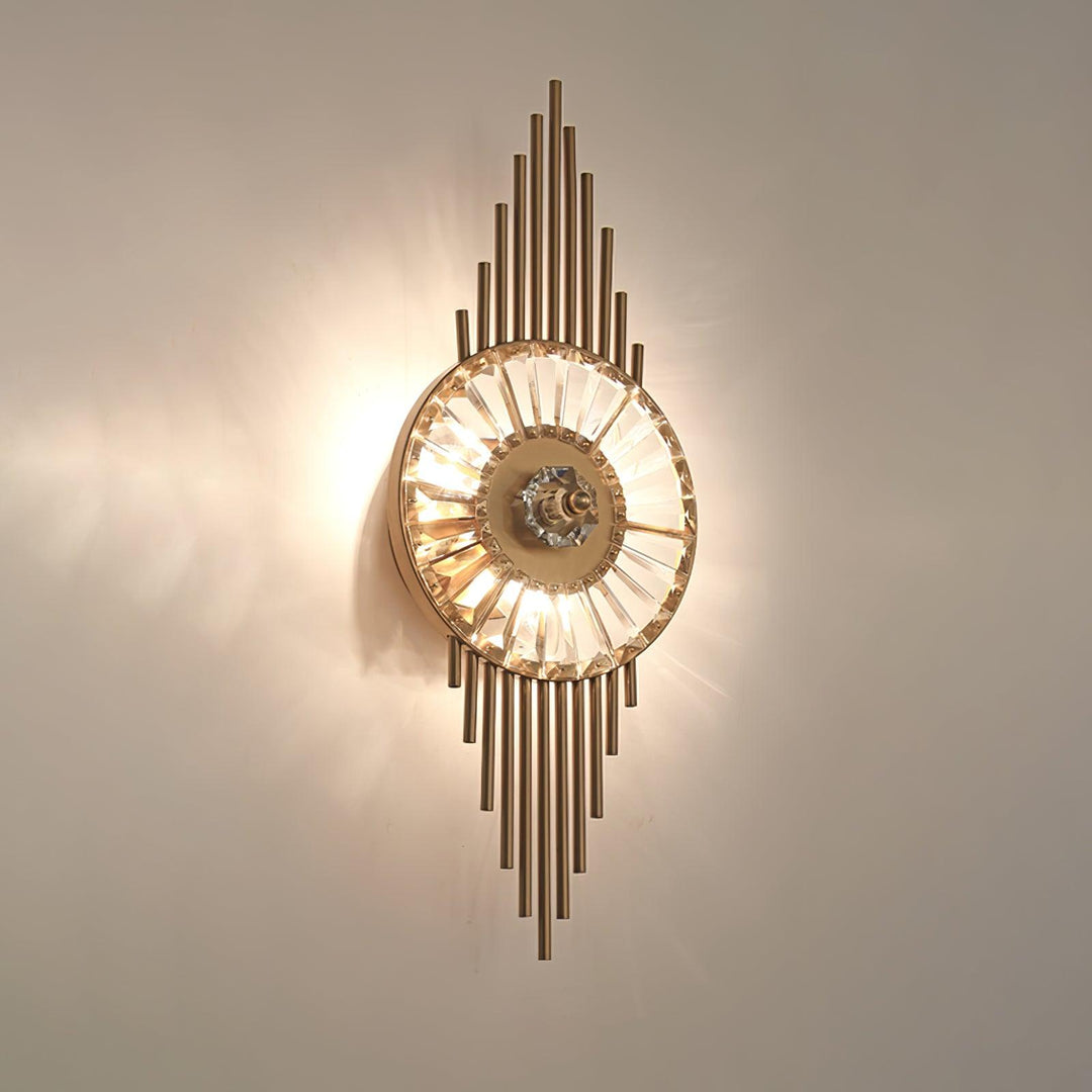 Crystal Gear Gold Wall Light - Vakkerlight