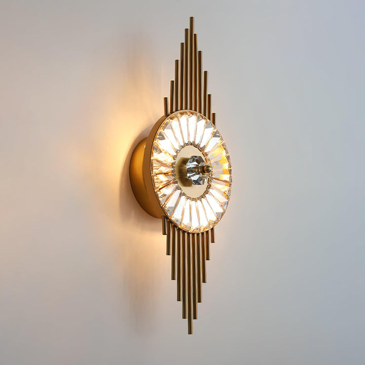 Crystal Gear Gold Wall Light - Vakkerlight