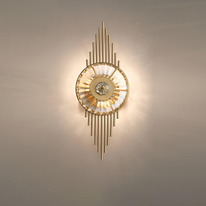 Crystal Gear Gold Wall Light - Vakkerlight