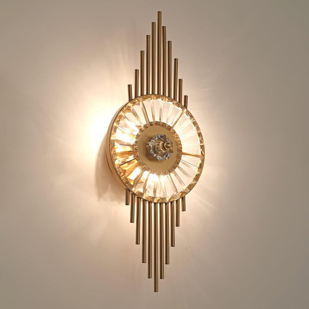 Crystal Gear Gold Wall Light - Vakkerlight