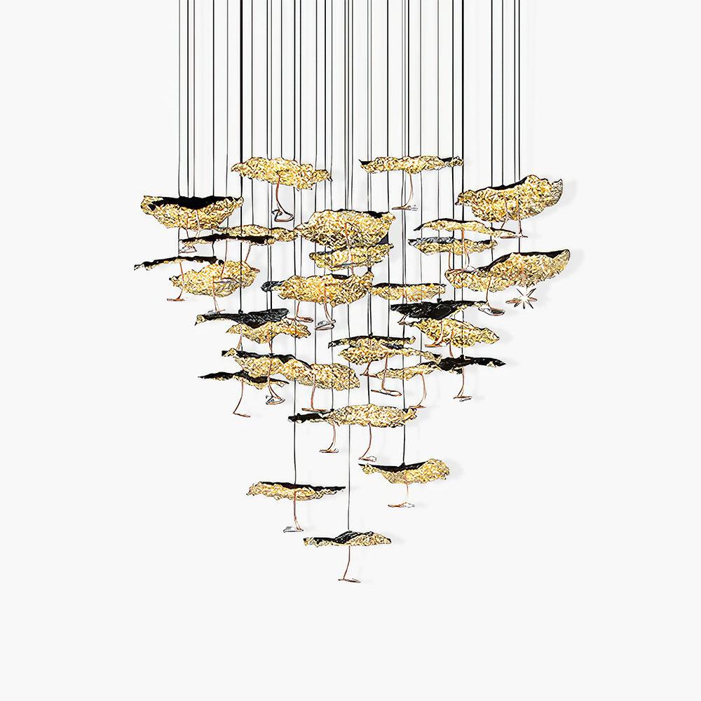 Brass Aviary Constellation Chandelier - Vakkerlight