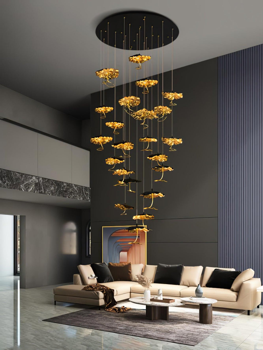 Brass Aviary Constellation Chandelier - Vakkerlight