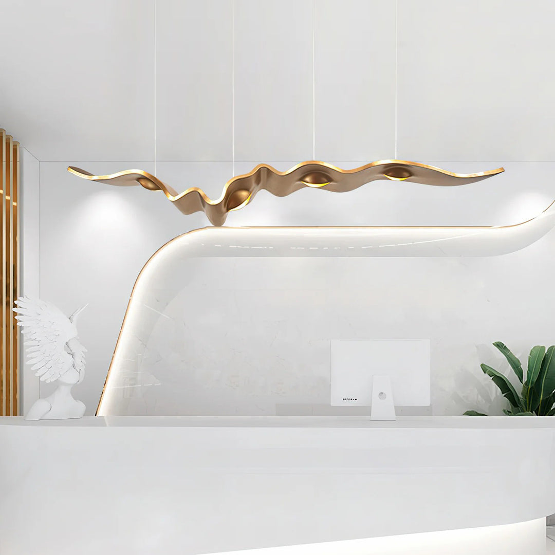 Gold Ribbon Chandelier - Vakkerlight