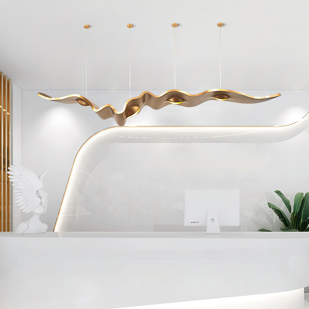 Gold Ribbon Chandelier - Vakkerlight