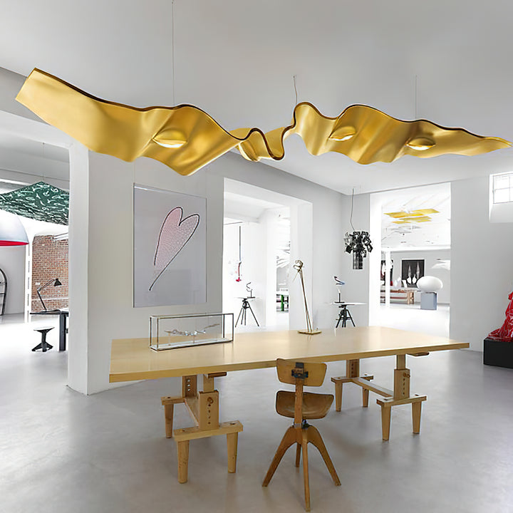 Gold Ribbon Chandelier - Vakkerlight