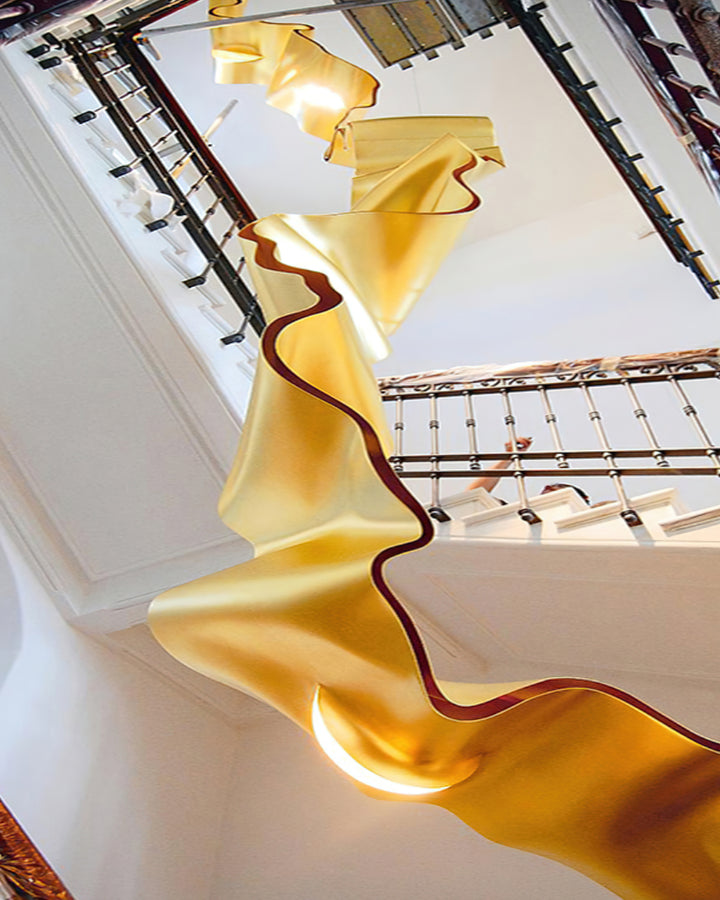 Gold Ribbon Chandelier - Vakkerlight