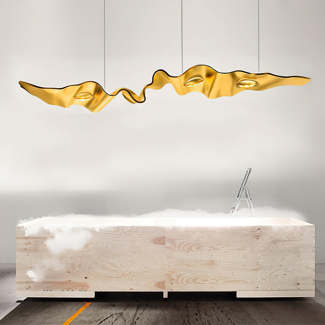 Gold Ribbon Chandelier - Vakkerlight