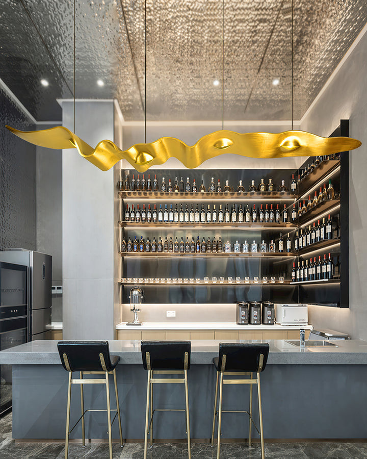 Gold Ribbon Chandelier - Vakkerlight