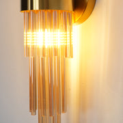 Gouden stroomlijn wandlamp