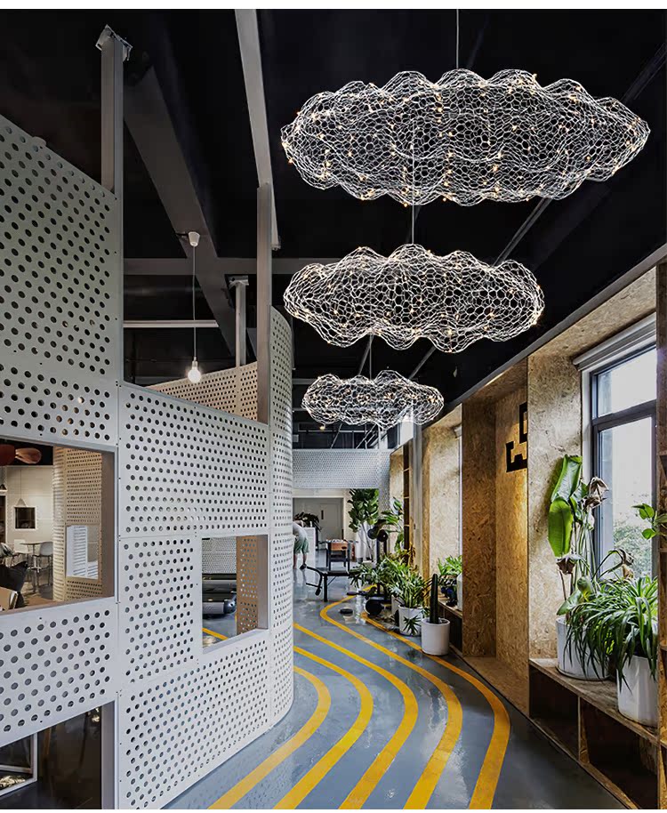 Golden Cloud Weave Pendant Light - Vakkerlight