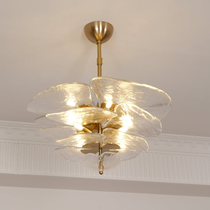 Golden Petals Murano Chandelier