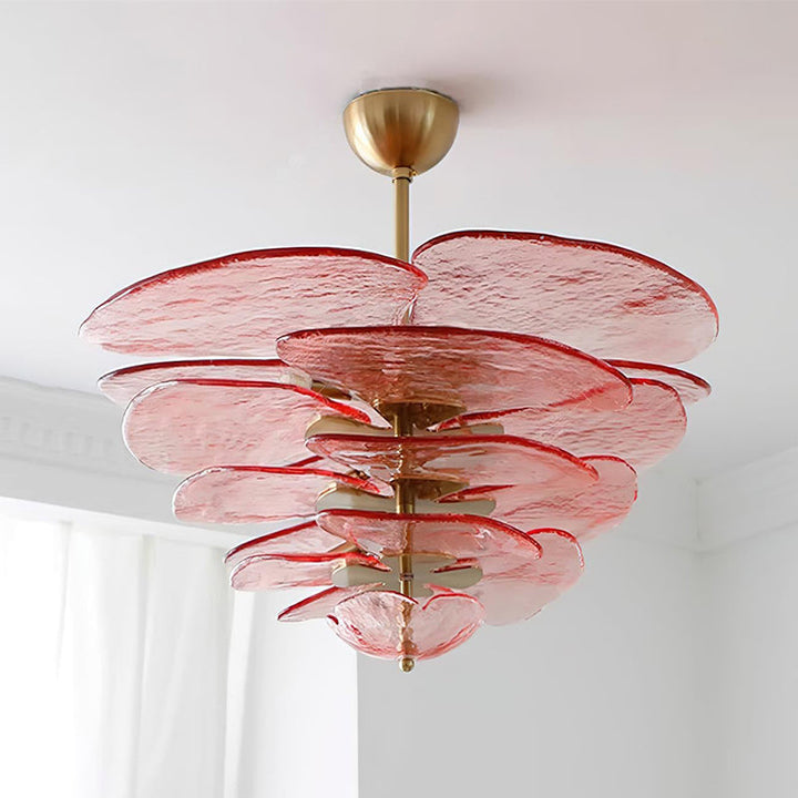 Golden Petals Murano Chandelier