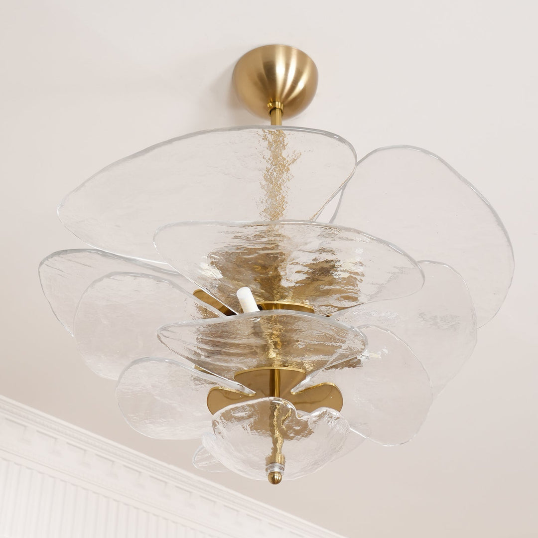 Golden Petals Murano Chandelier