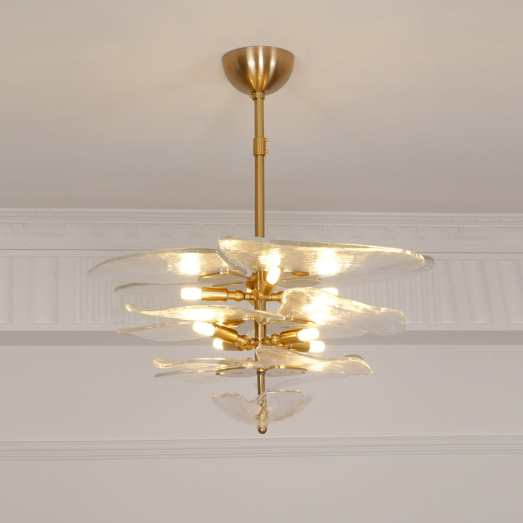 Golden Petals Murano Chandelier