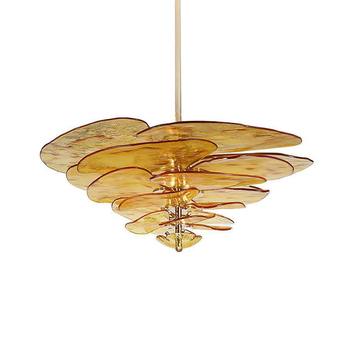 Golden Petals Murano Chandelier