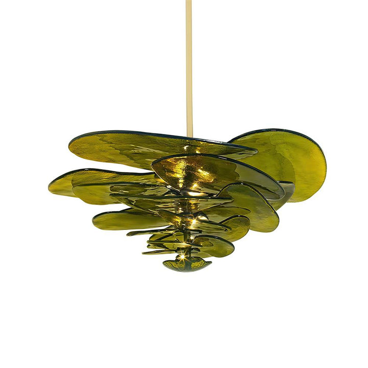 Golden Petals Murano Chandelier