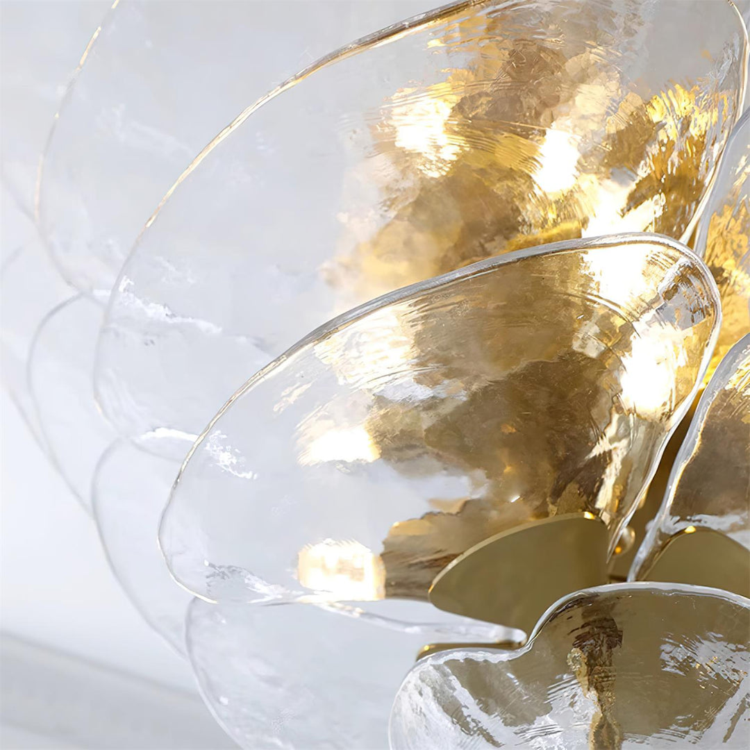 Golden Petals Murano Chandelier