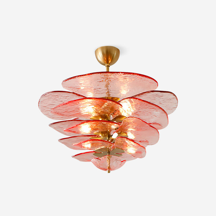 Golden Petals Murano Chandelier