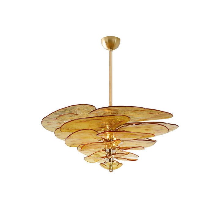 Golden Petals Murano Chandelier