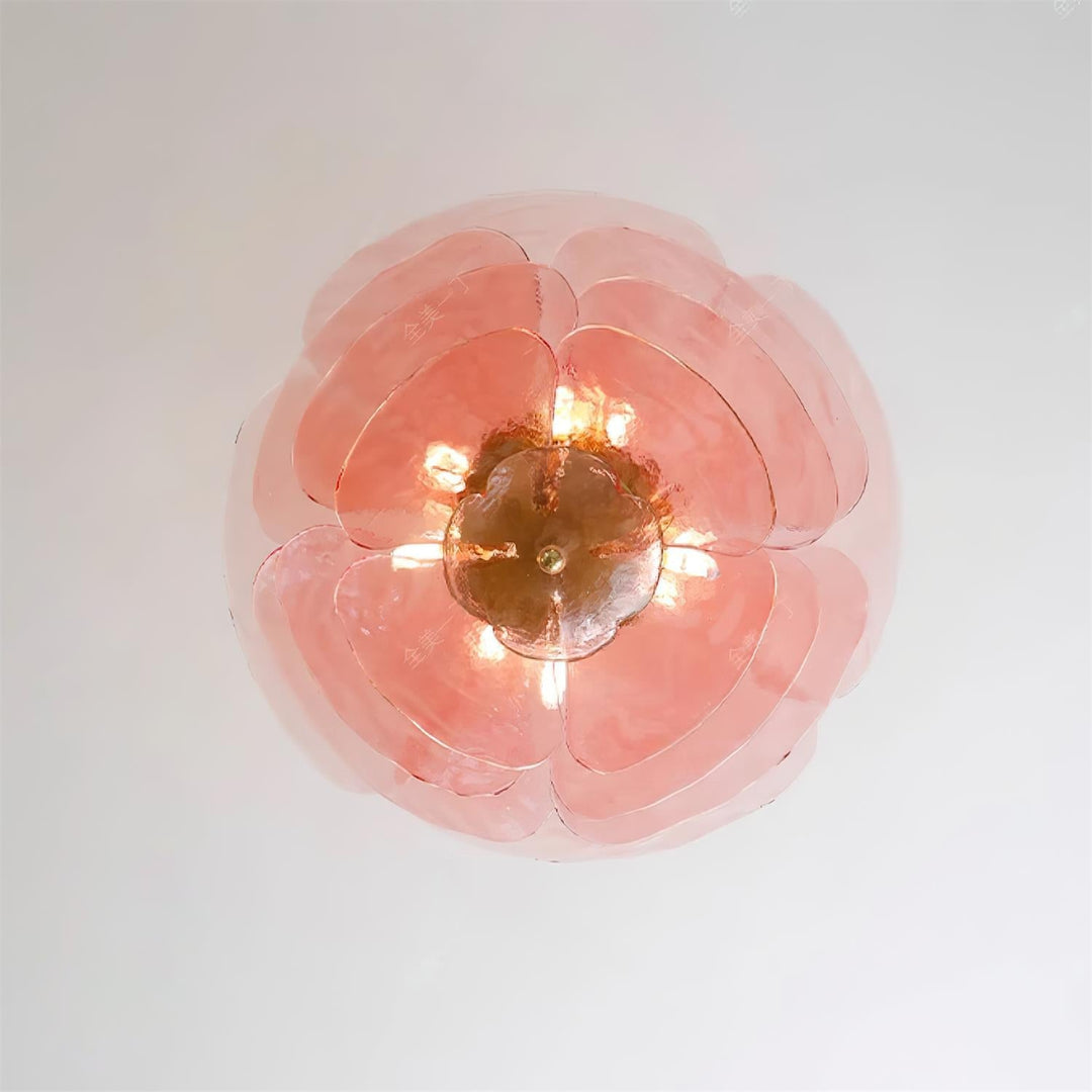 Golden Petals Murano Chandelier