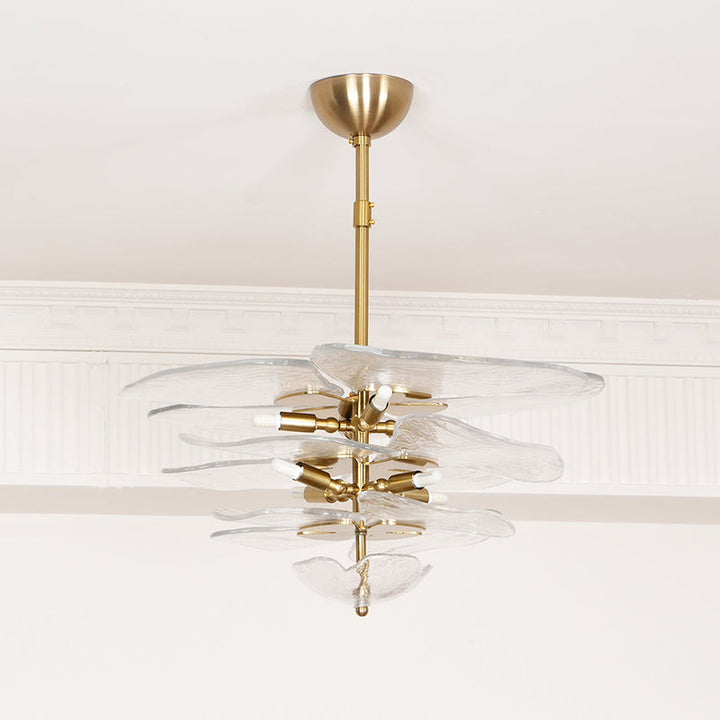 Golden Petals Murano Chandelier