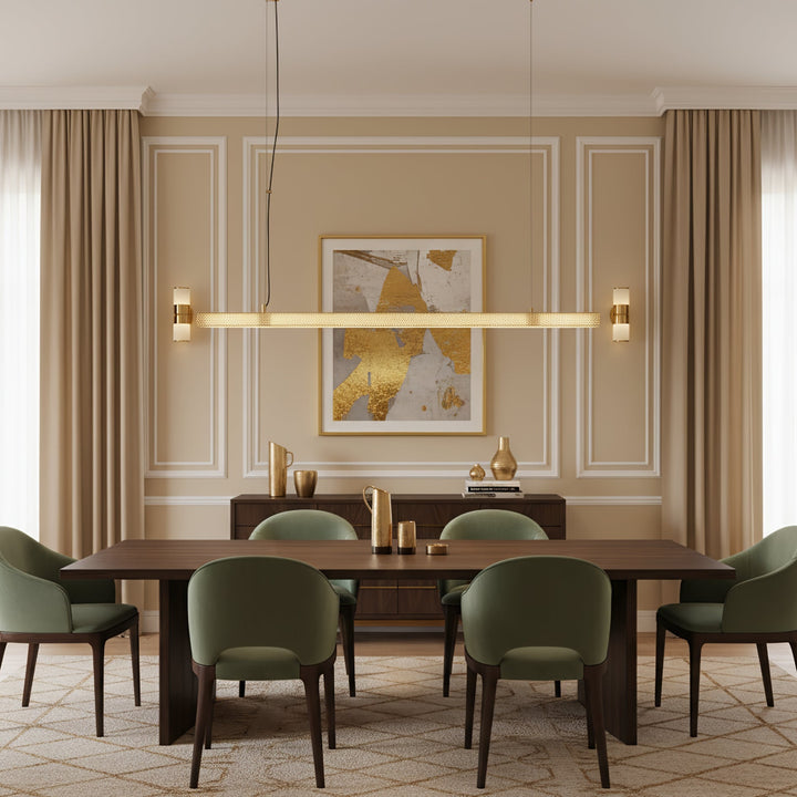 Golden Veil Linear Pendant Lamp - Vakkerlight