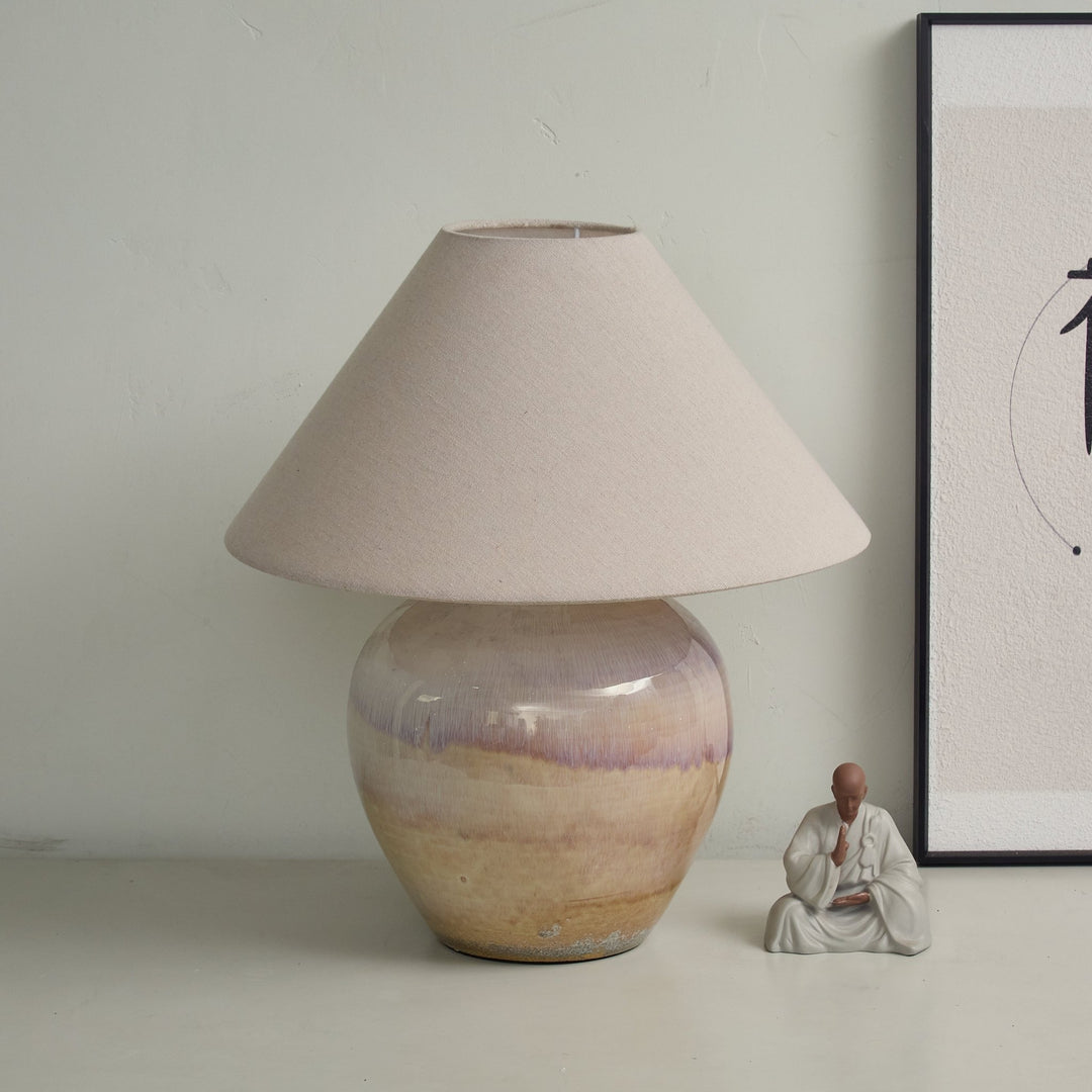 Gradient Hued Ceramic Jar Table Lamp - Vakkerlight