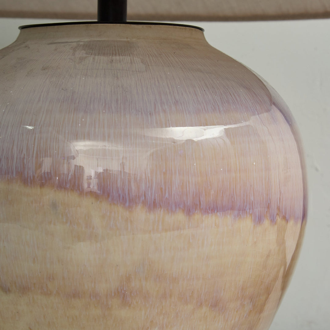 Gradient Hued Ceramic Jar Table Lamp - Vakkerlight