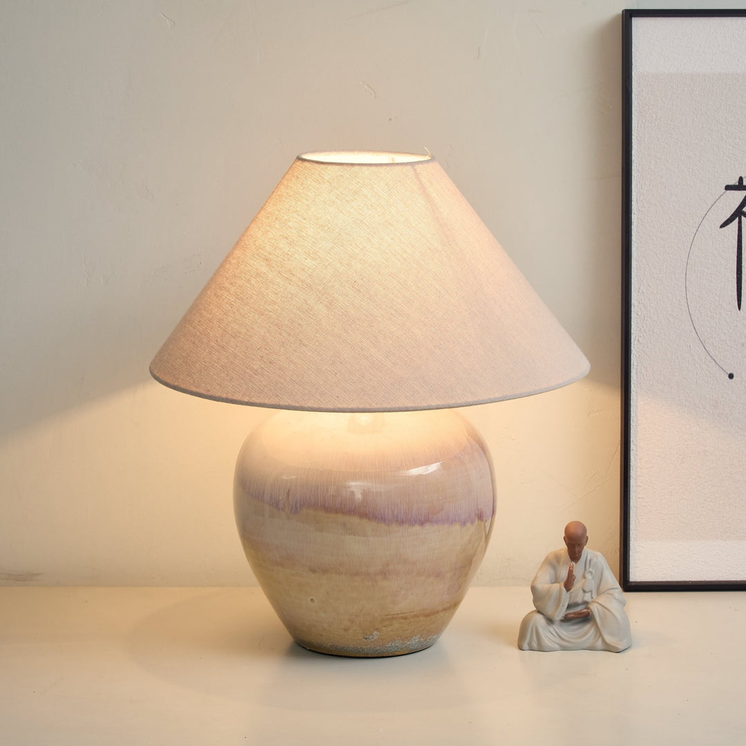 Gradient Hued Ceramic Jar Table Lamp - Vakkerlight