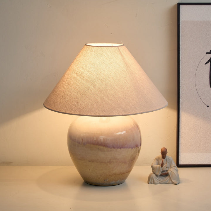 Gradient Hued Ceramic Jar Table Lamp - Vakkerlight