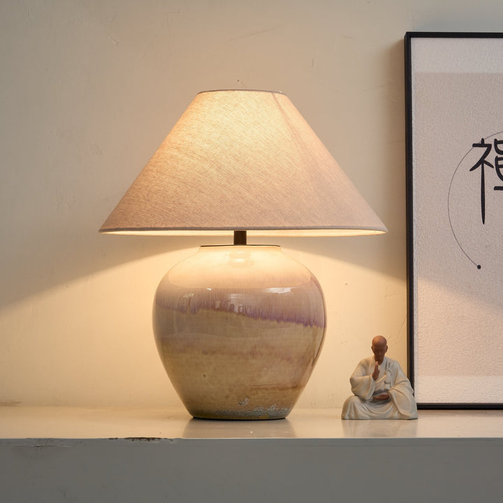 Gradient Hued Ceramic Jar Table Lamp - Vakkerlight