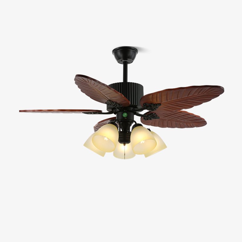 Banana Leaves 48"/52" Ceiling Fan Light - Vakkerlight