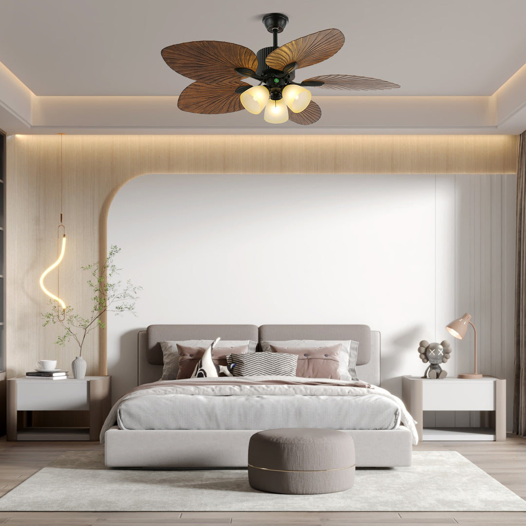 Banana Leaves 48"/52" Ceiling Fan Light